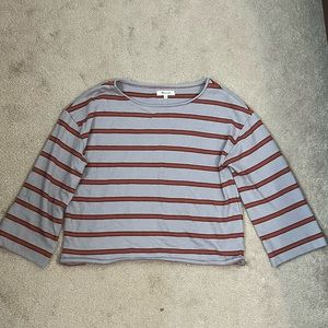 Madewell Three Quartered Sleeve Top, Size M